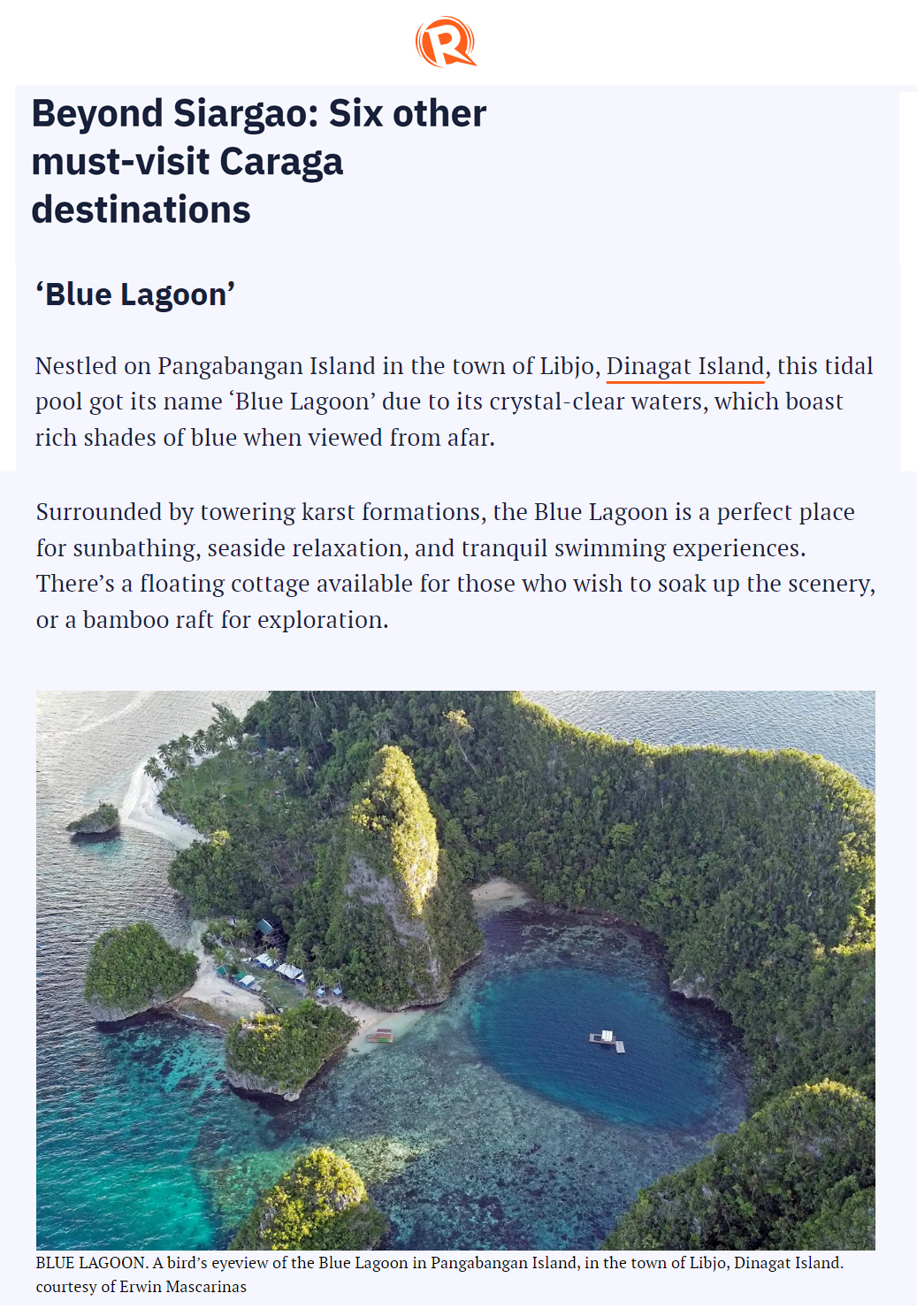 blue lagoon dinagat