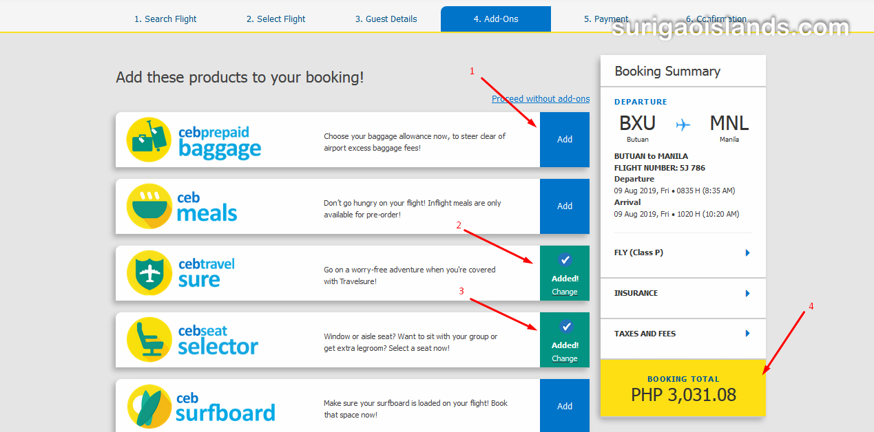 cebu airline ticket purchase
