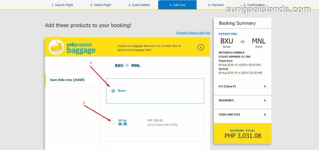 airplane ticket promo
